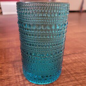 Jupiter teal aqua glasses 13oz set of 6